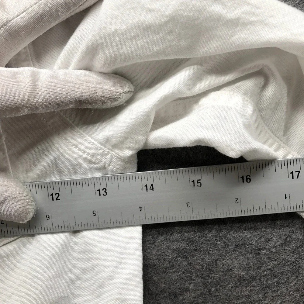 Gap Boys 5T White Oxford Shirt Long Sleeve‎ Organic Bear Embroidered Button